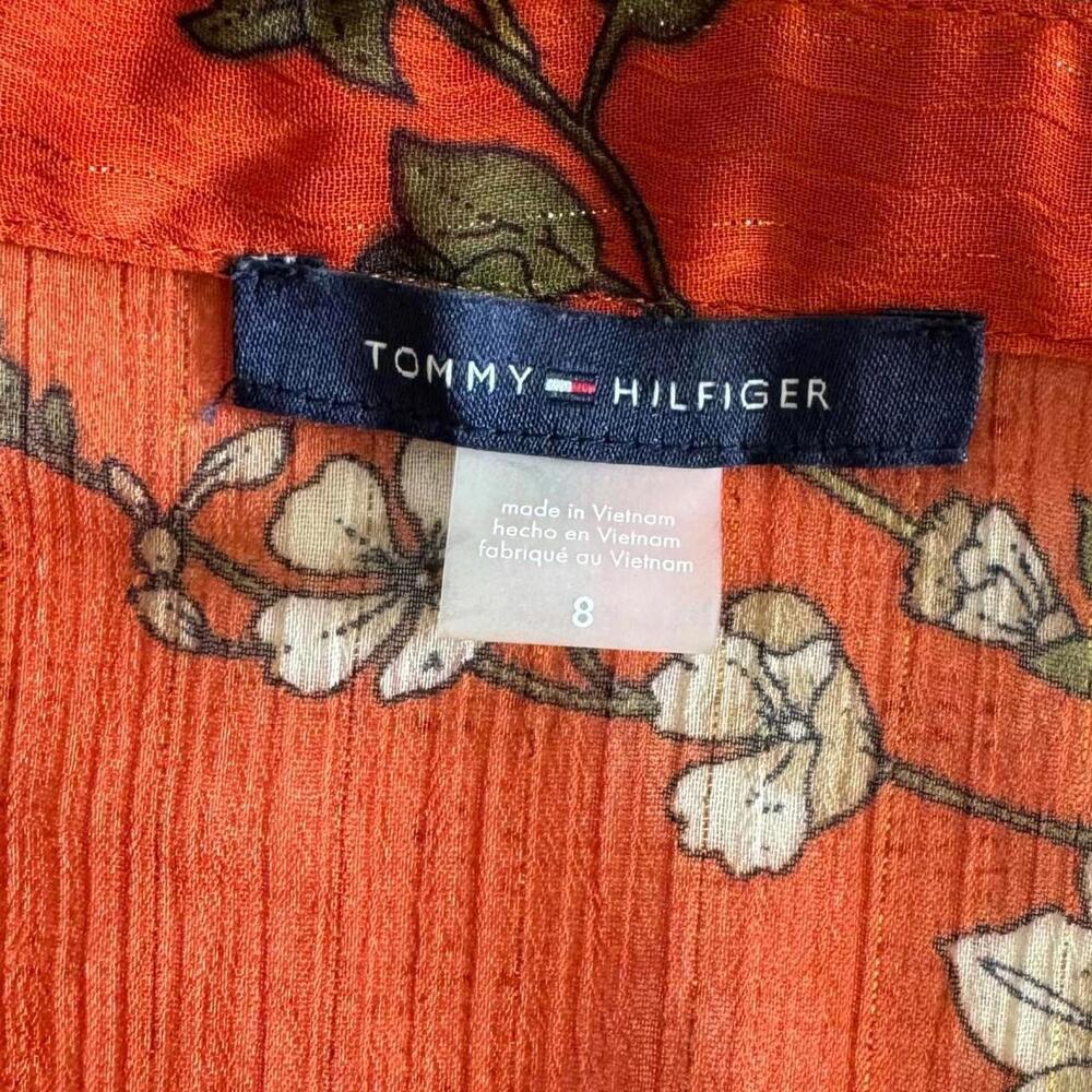 Tommy Hilfiger Floral Midi Dress - Elegant Style Size 8 - Picture 4 of 9